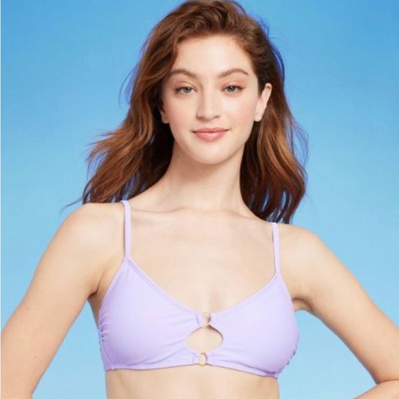 NWT WILD FABLE BIKINI TOP LIGHT PURPLE - Picture 3 of 7